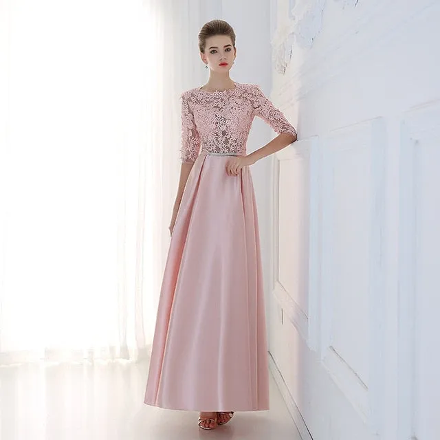 New Arrival Red Blue Pink Purple Floor  Party  Dress