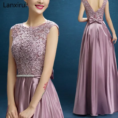 New Arrival Red Blue Pink Purple Floor  Party  Dress