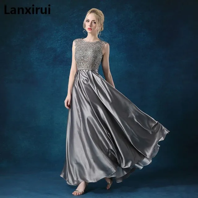 New Arrival Red Blue Pink Purple Floor  Party  Dress