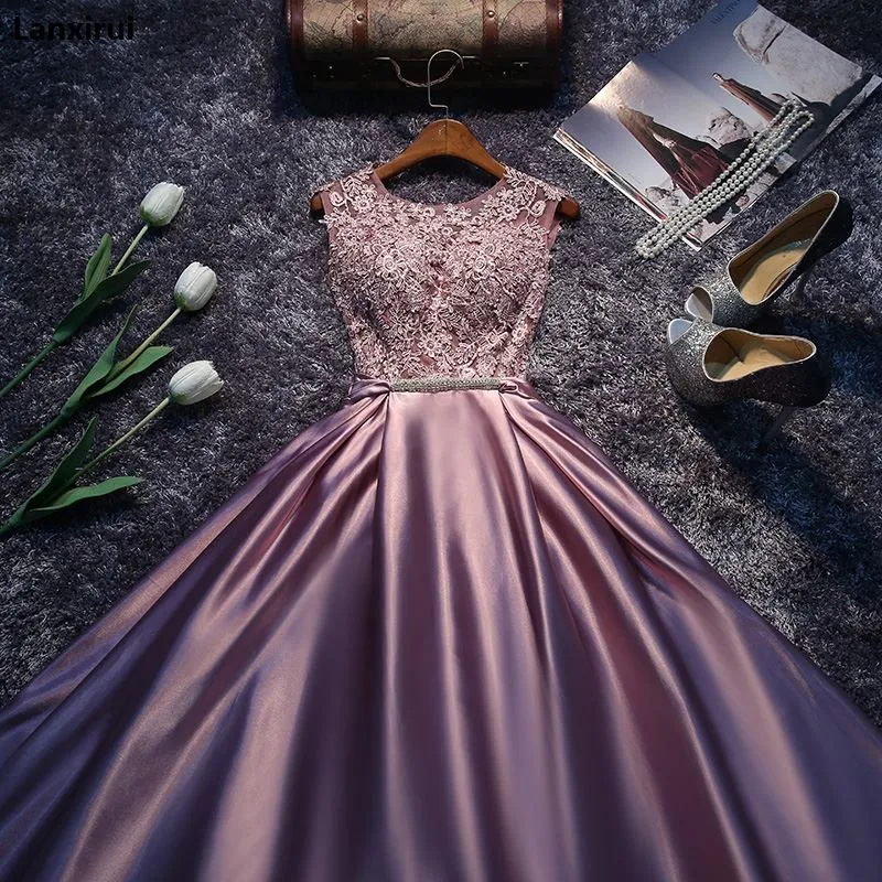 New Arrival Red Blue Pink Purple Floor  Party  Dress