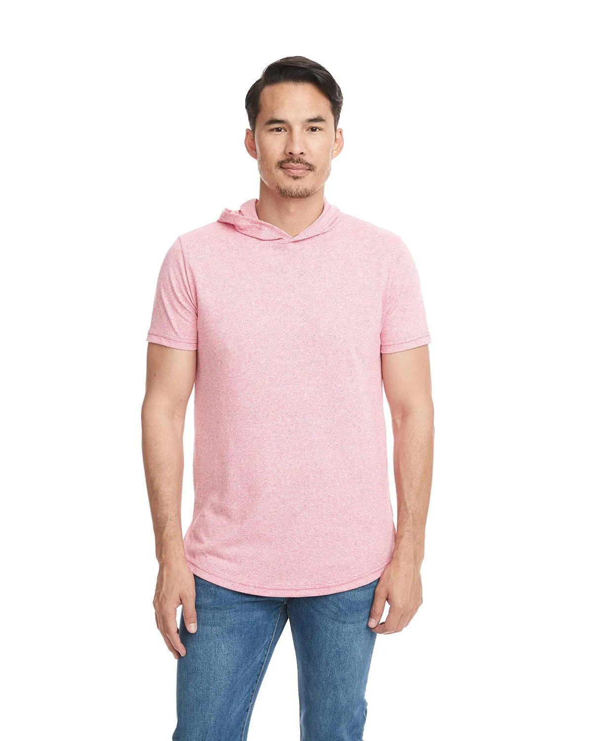 Next Level Apparel Unisex Mock Twist Short Sleeve Hoody T-Shirt