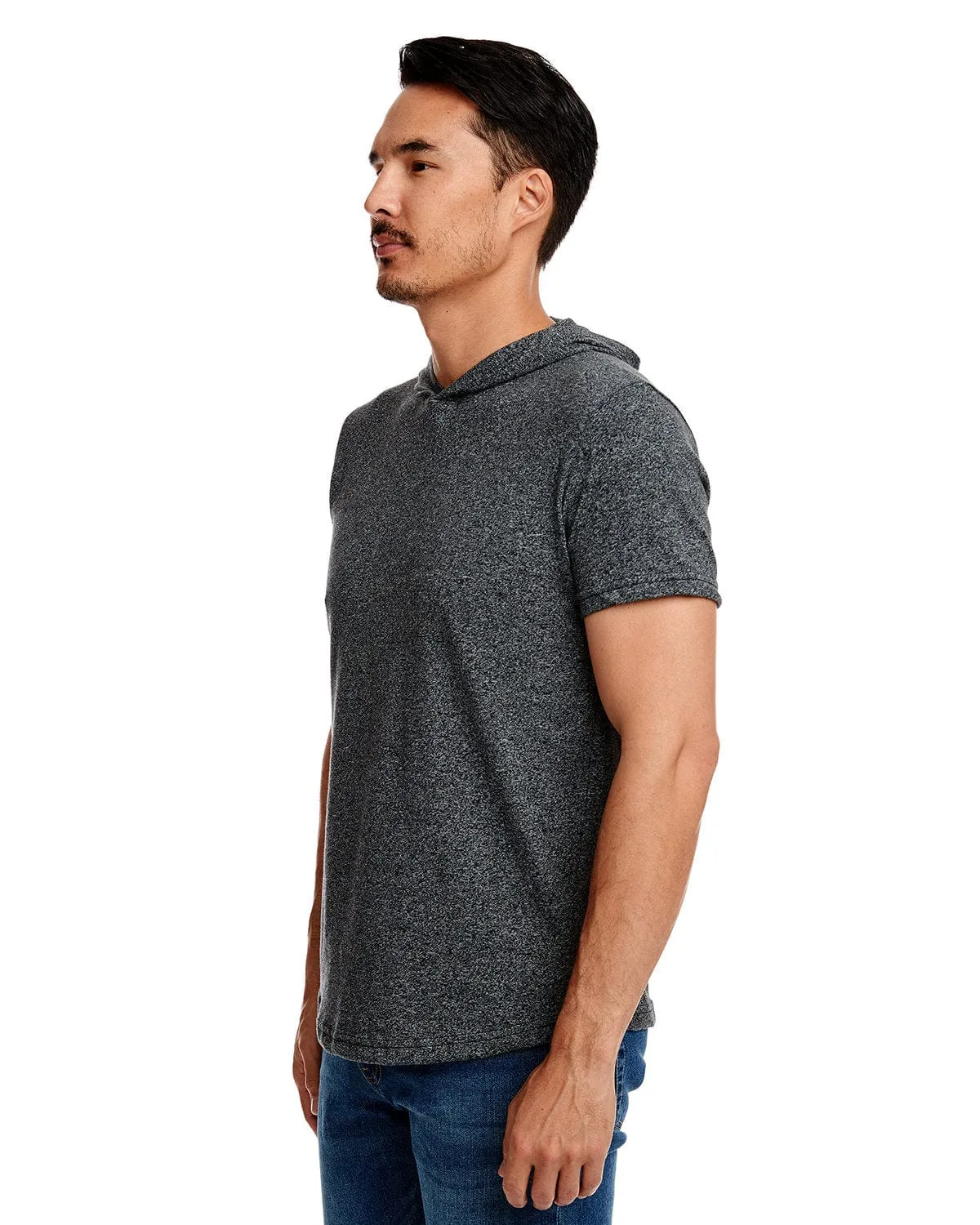 Next Level Apparel Unisex Mock Twist Short Sleeve Hoody T-Shirt