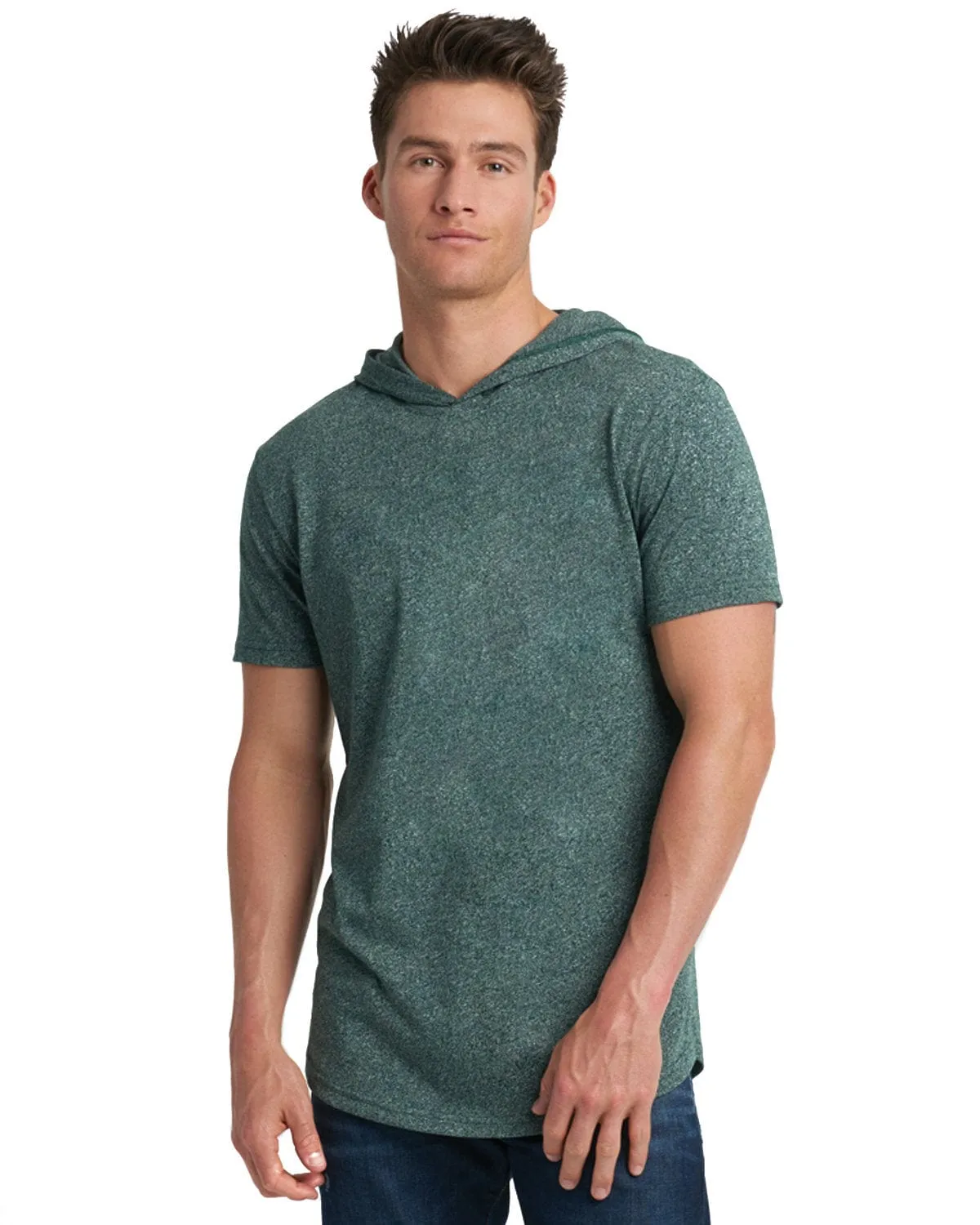 Next Level Apparel Unisex Mock Twist Short Sleeve Hoody T-Shirt