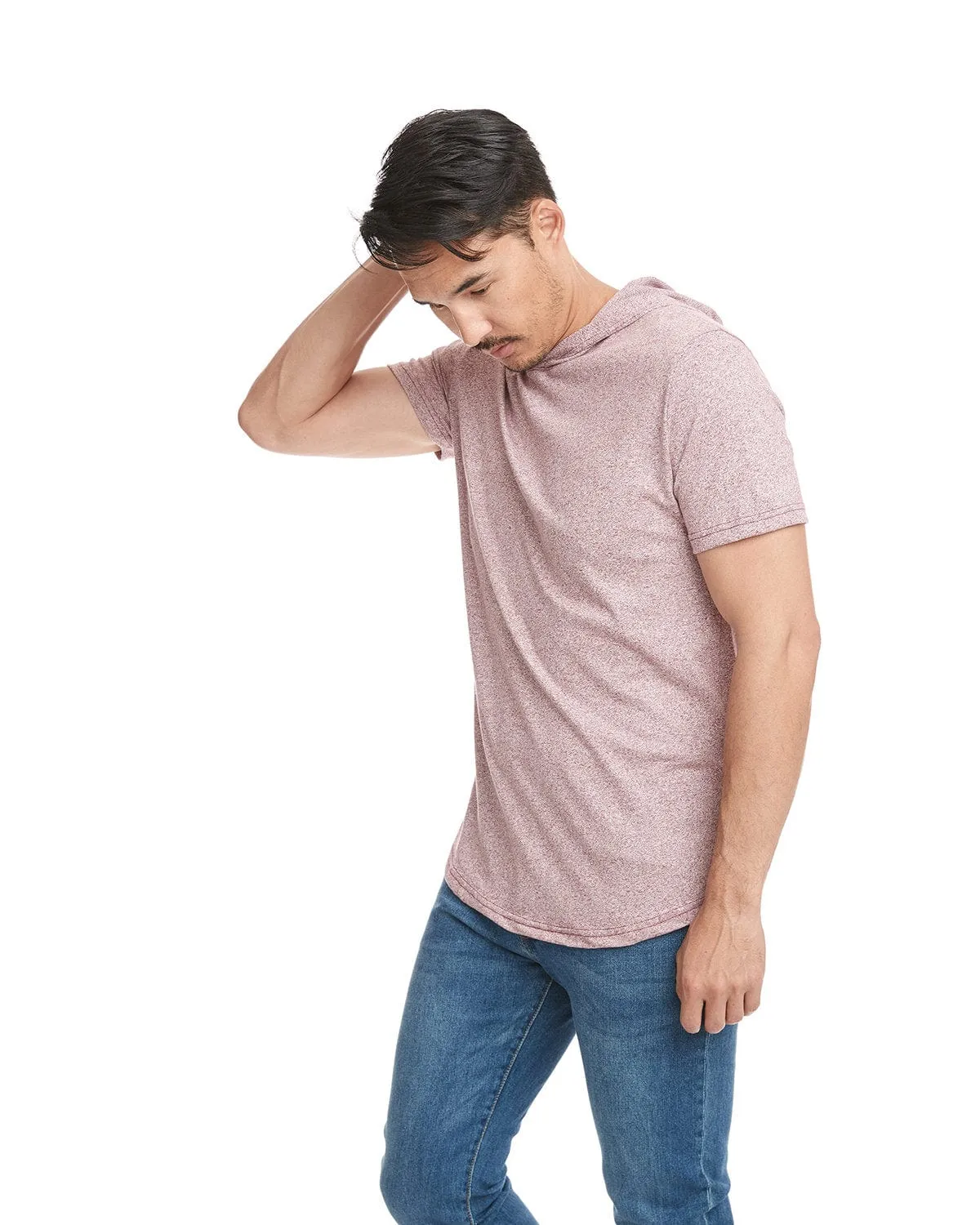 Next Level Apparel Unisex Mock Twist Short Sleeve Hoody T-Shirt