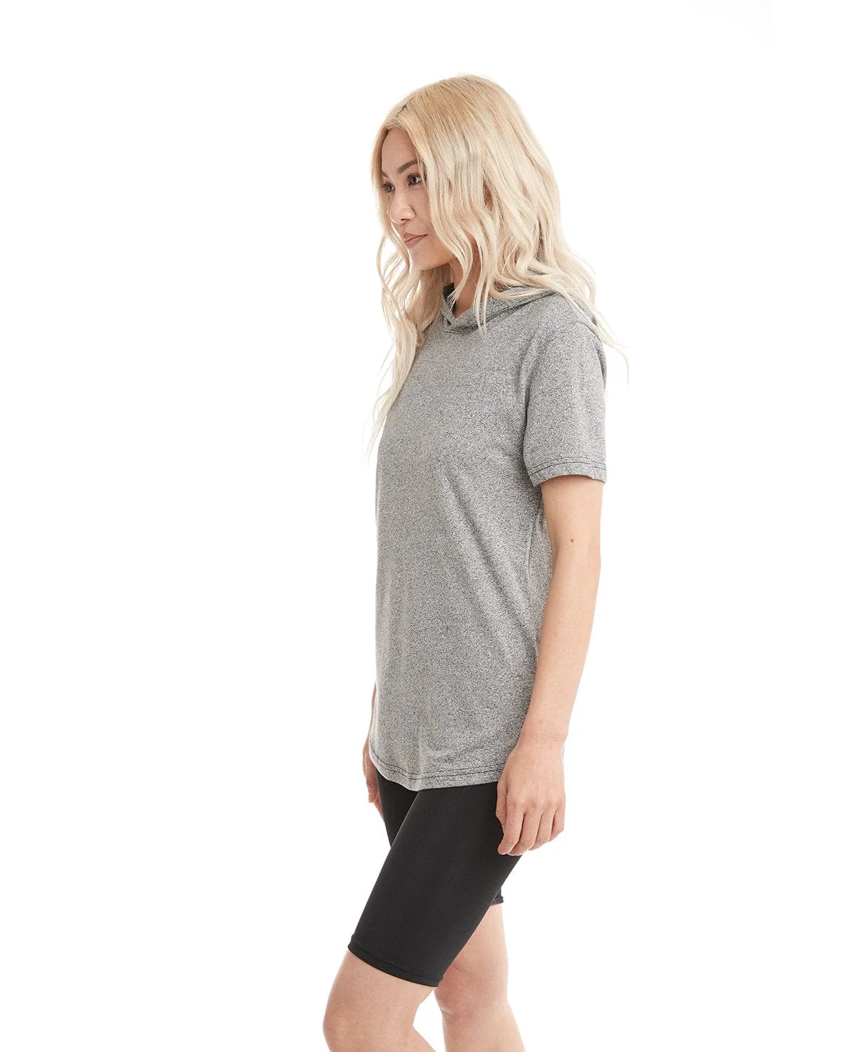 Next Level Apparel Unisex Mock Twist Short Sleeve Hoody T-Shirt