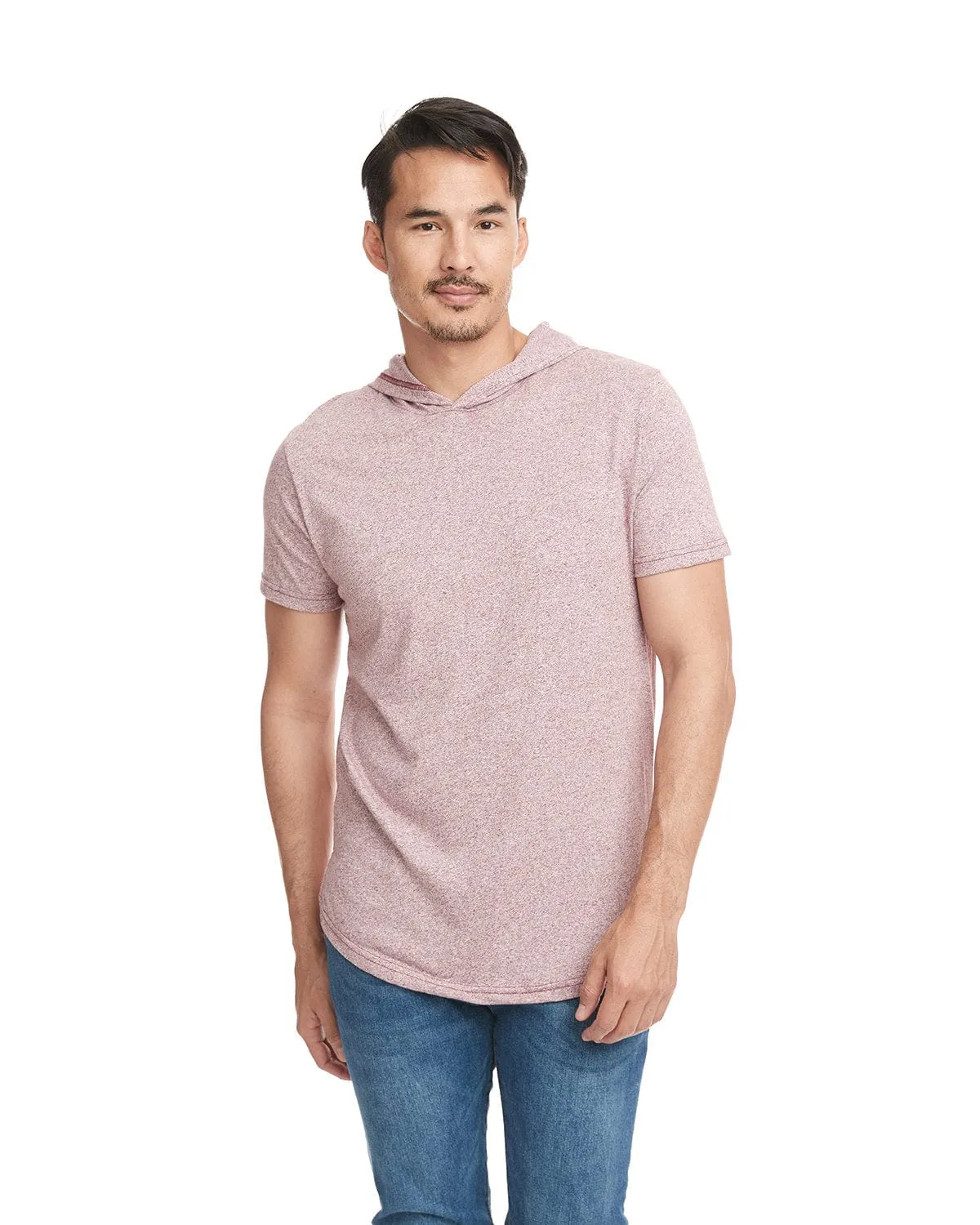 Next Level Apparel Unisex Mock Twist Short Sleeve Hoody T-Shirt