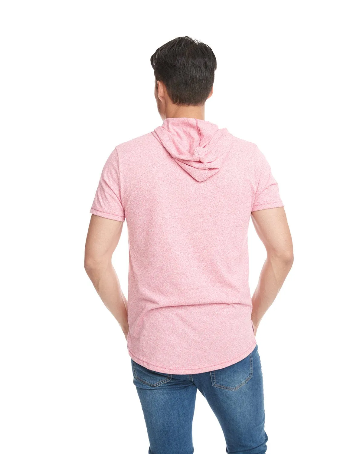 Next Level Apparel Unisex Mock Twist Short Sleeve Hoody T-Shirt