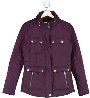 Next Purple Quilted Jacket UK 6