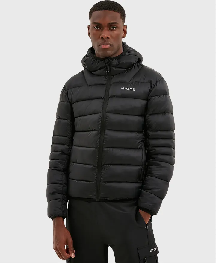 Nicce Skyline Puffer Jacket Black