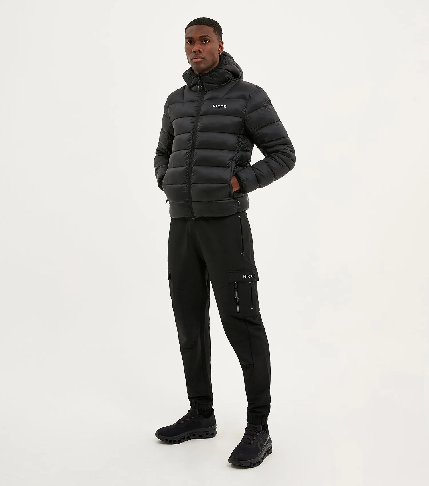 Nicce Skyline Puffer Jacket Black