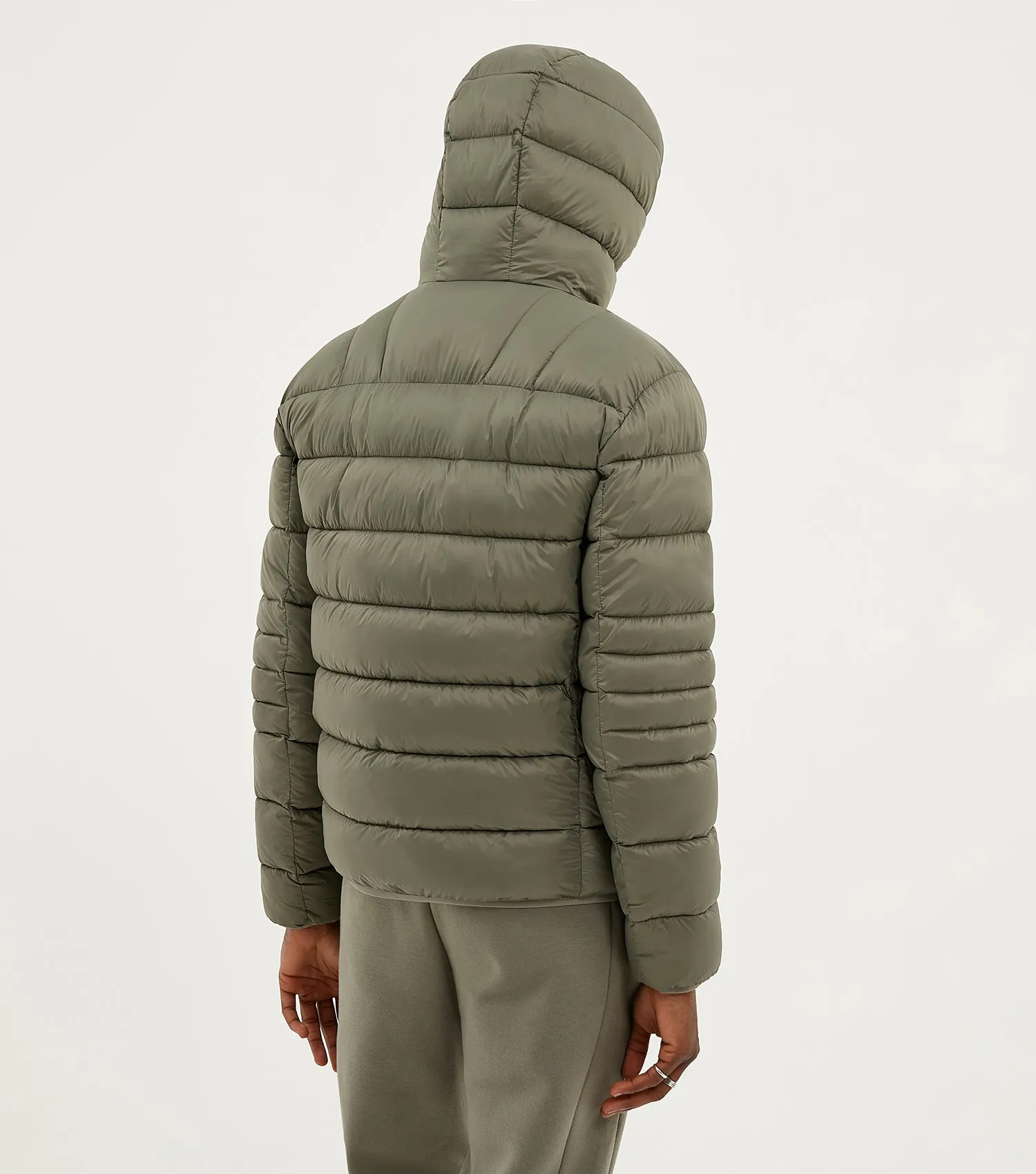 Nicce Skyline Puffer Jacket Dusty Olive