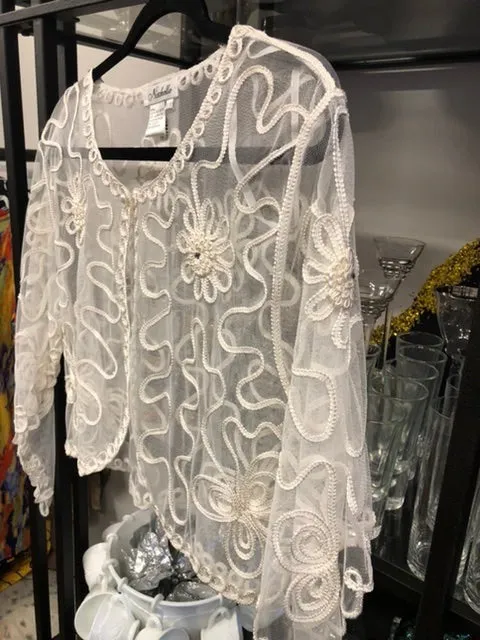 Nischelle Sheer Blazer, size 8/10  #3051