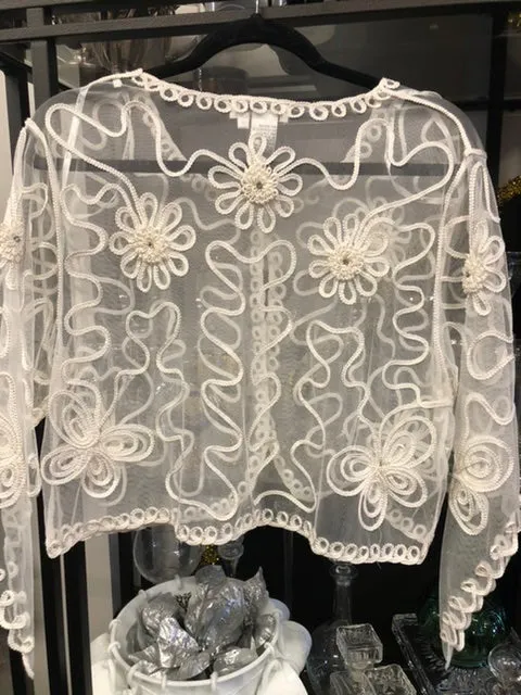Nischelle Sheer Blazer, size 8/10  #3051