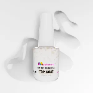 Non Wipe Top Coat - Milky Effect - 15ml