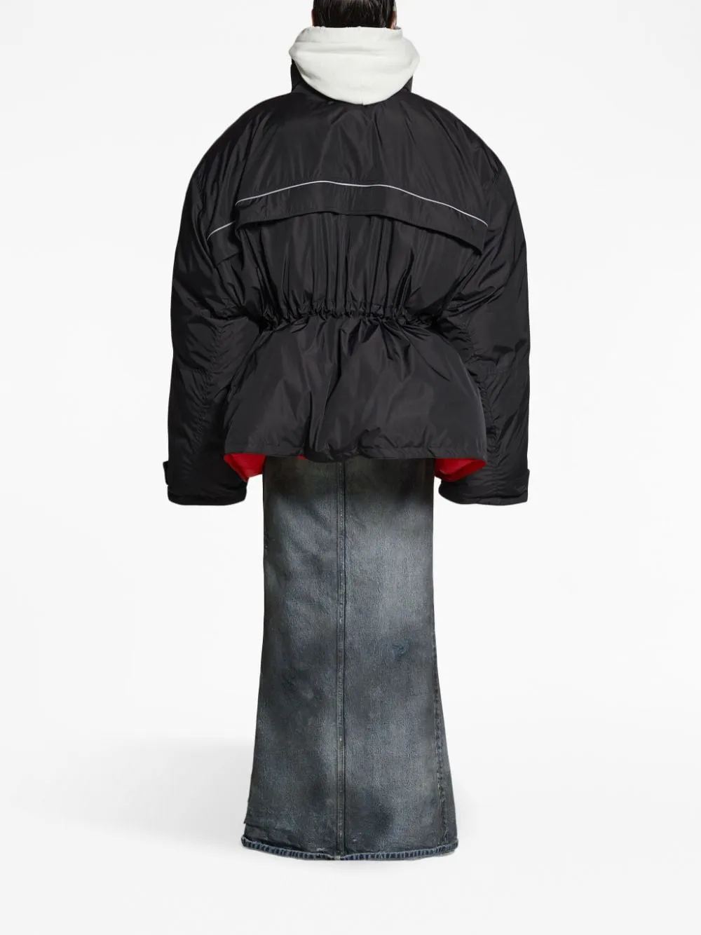 Nylon parka coat