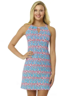 Nylon Spandex Dress Sleeveless Halter Neck Style 146D33 PP