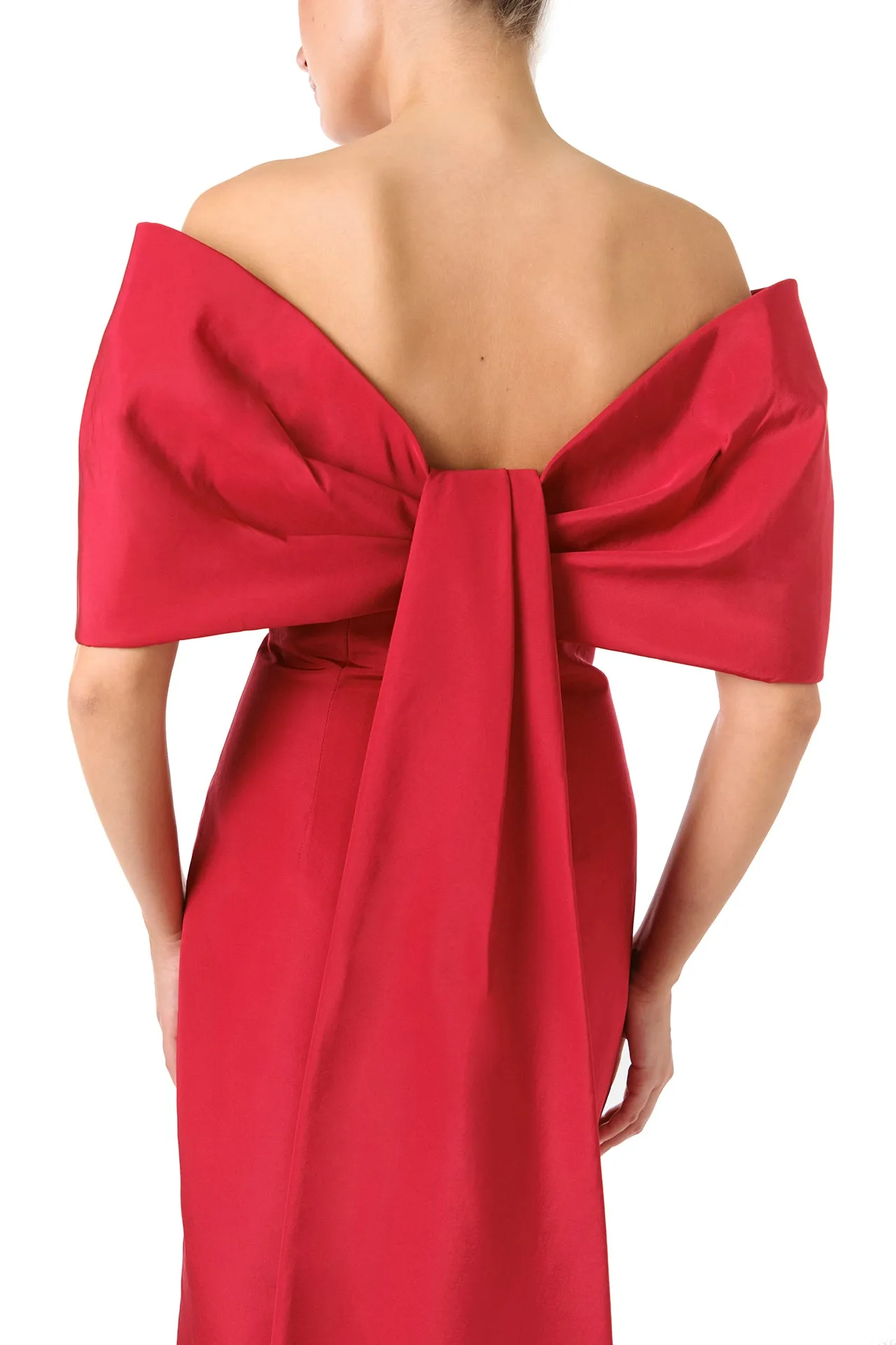 Off-The-Shoulder Column Dress