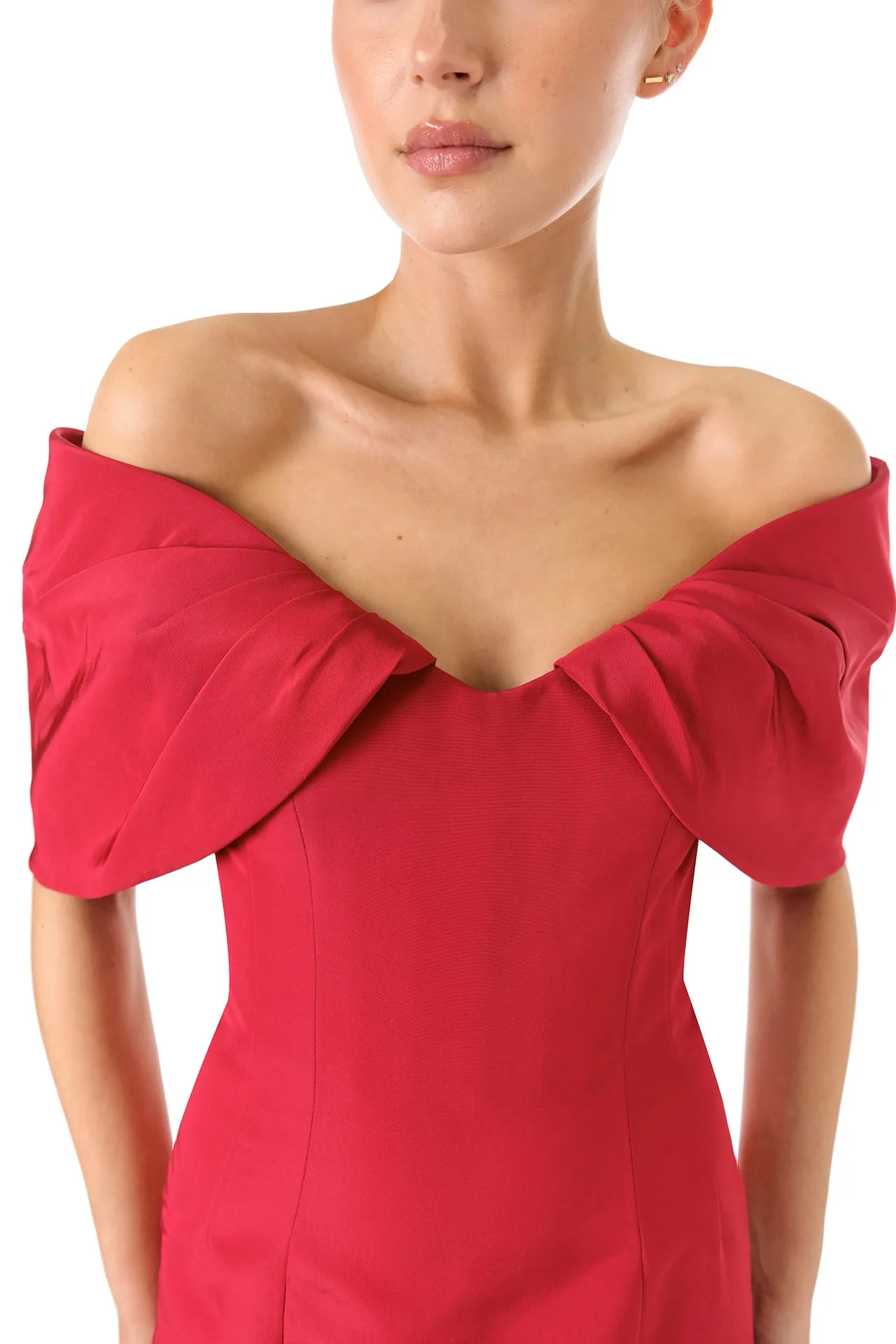Off-The-Shoulder Column Dress