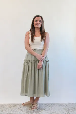 OLEDA RIBBED KNIT TANK DRESS