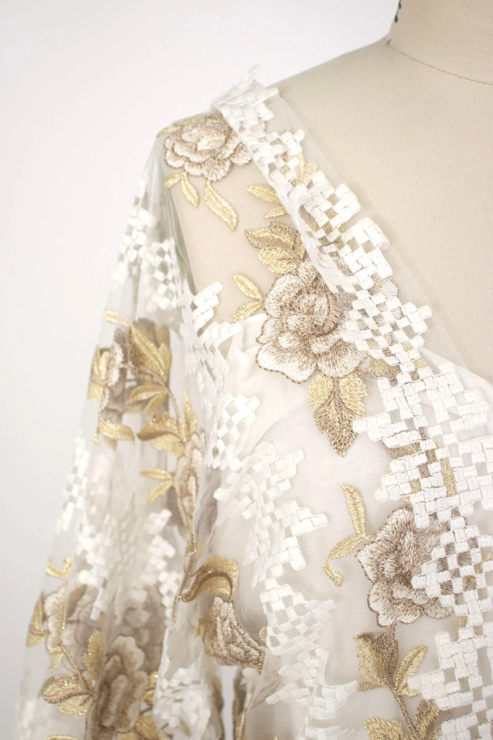 Olena Dats Floral Embroidered Top