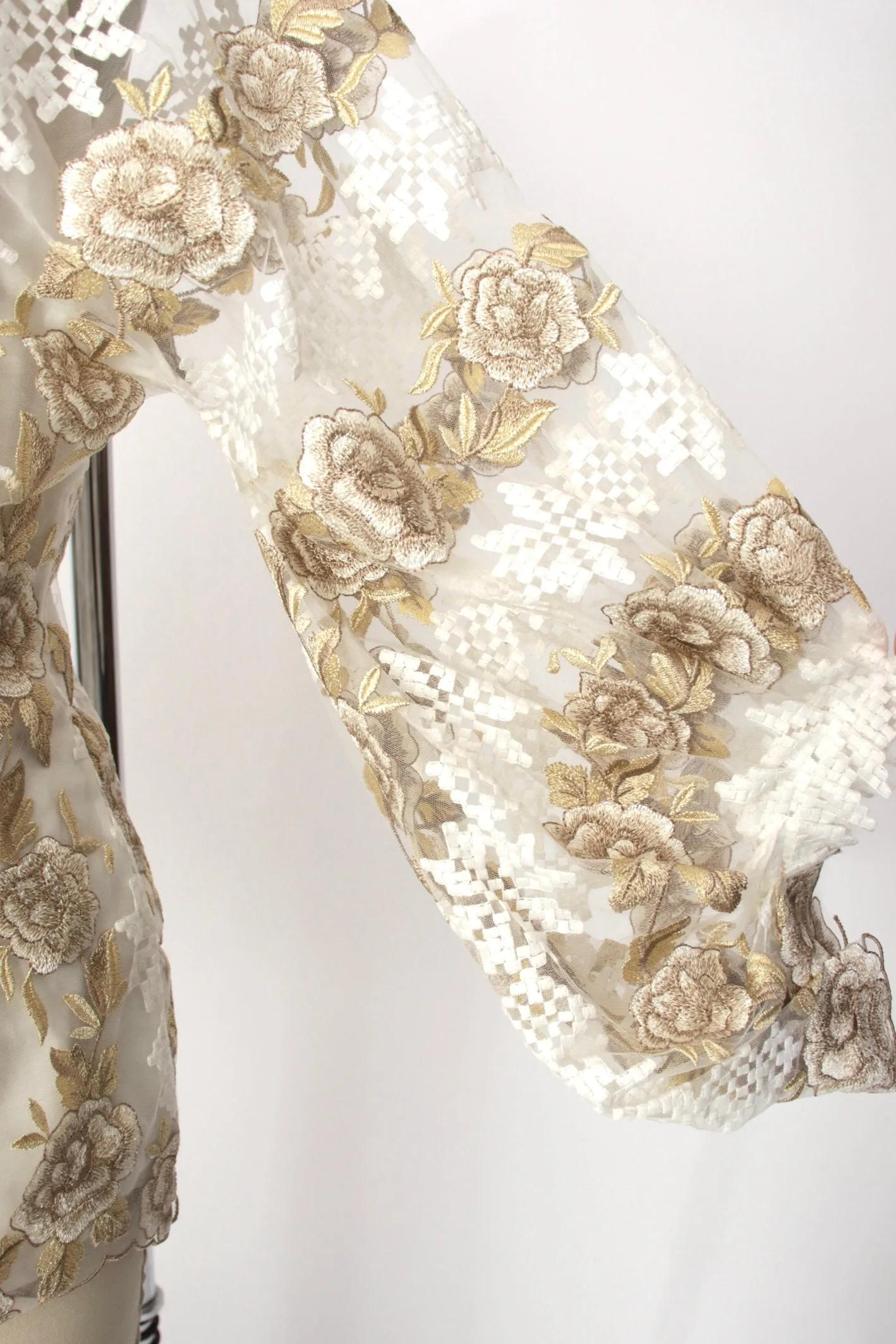 Olena Dats Floral Embroidered Top