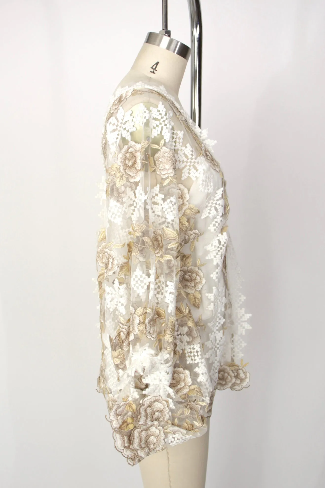 Olena Dats Floral Embroidered Top