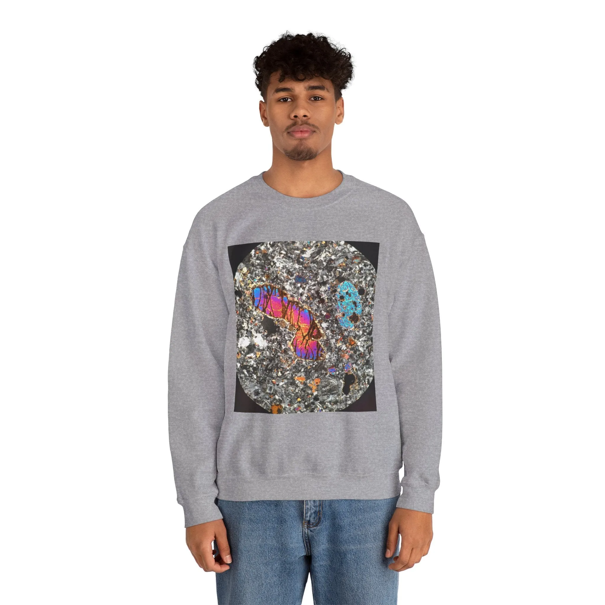 Olivine surrounded by Plagioclase - Heavy Blend™ Crewneck Sweatshirt
