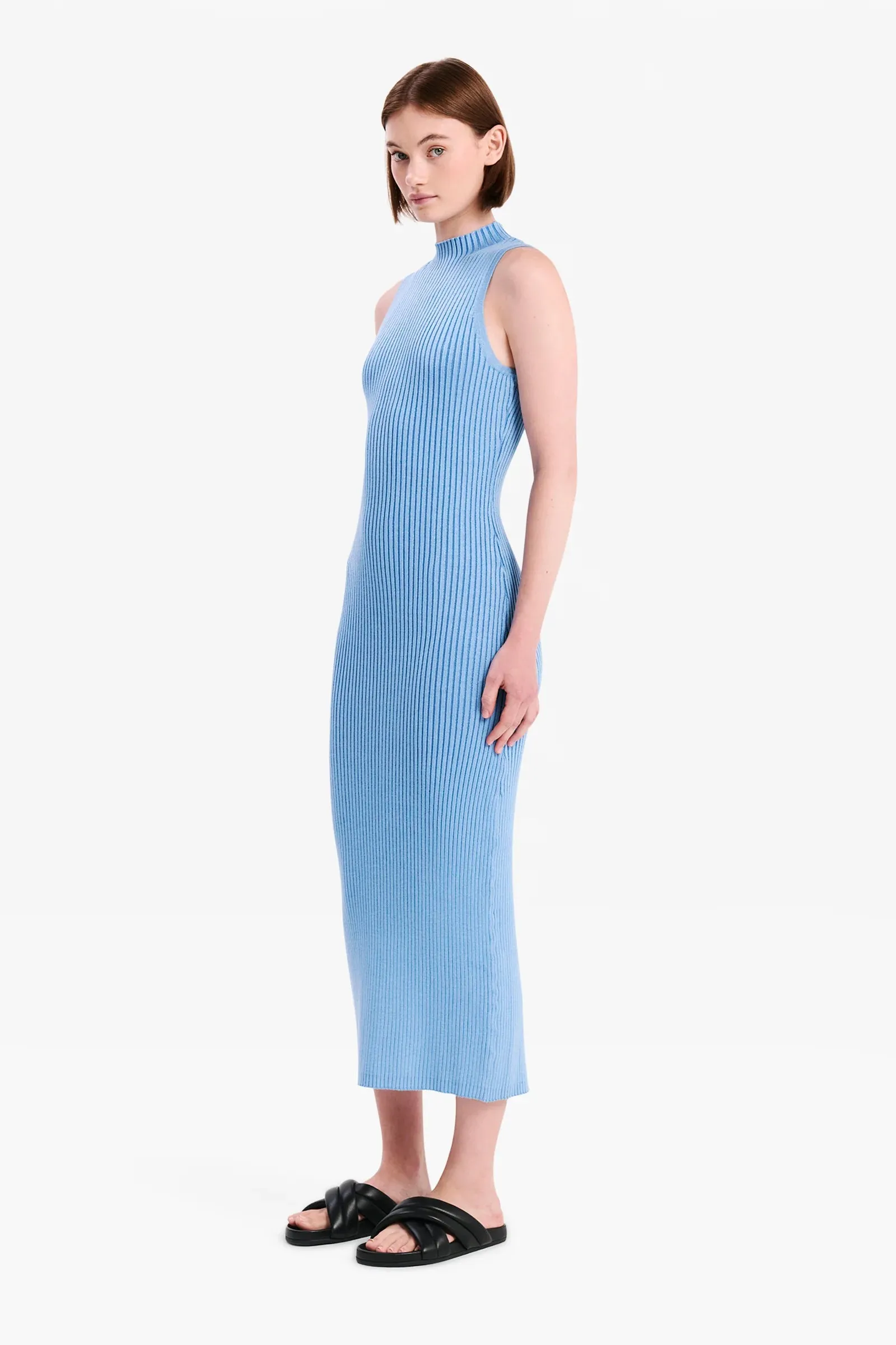 Onda Knit Dress Azure