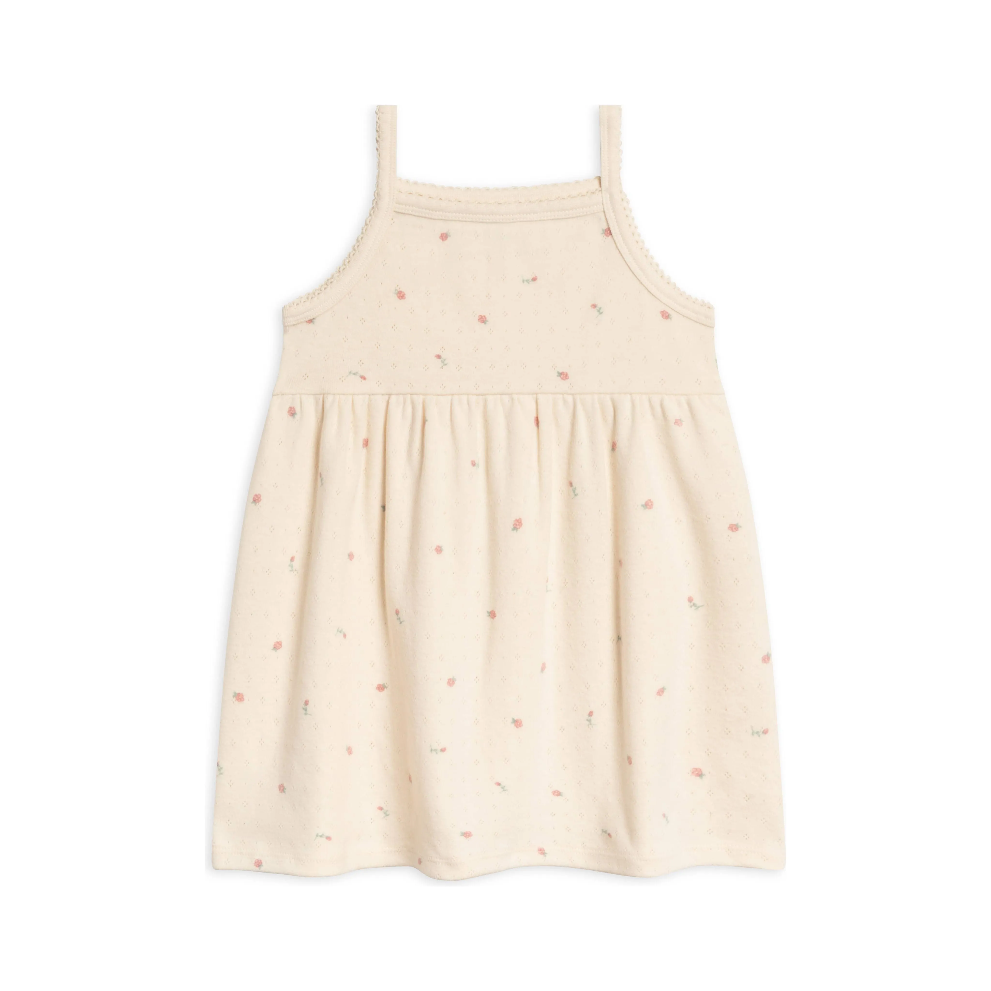 Organic Kids Belle Pointelle Tank Dress - Pia Floral