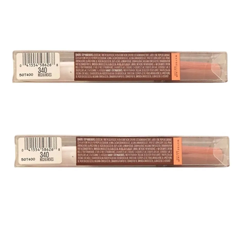 Pack of 2 Maybelline New York SuperStay 24 2-Step Liquid Lipstick, Coffee Edition, Mocha Moves # 340