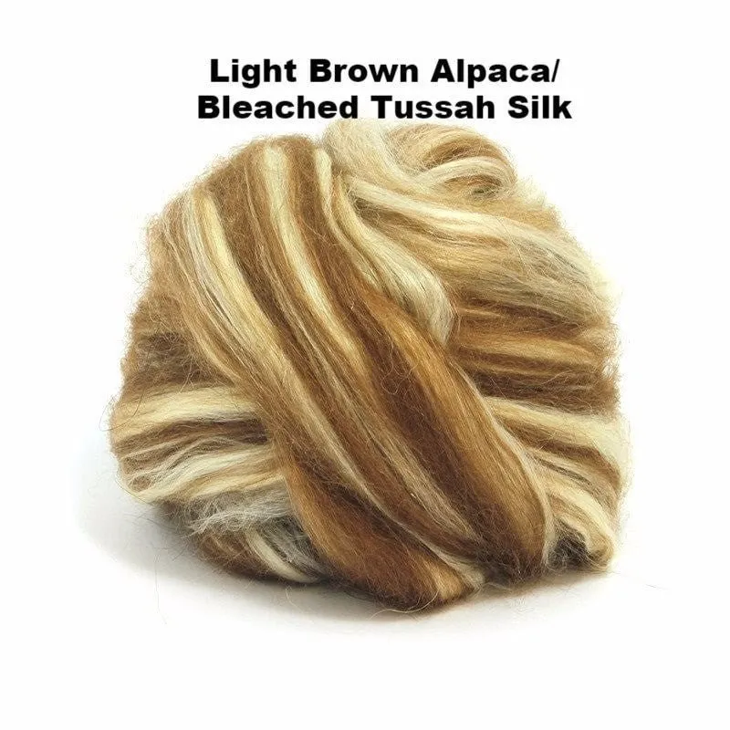 Paradise Fibers Alpaca/Tussah Silk Tops - 1oz