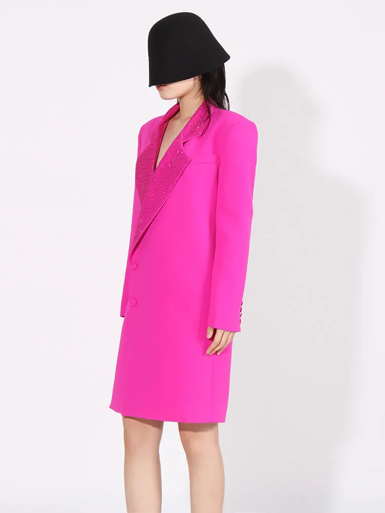 Patcwork Diamonds Slimming Blazers