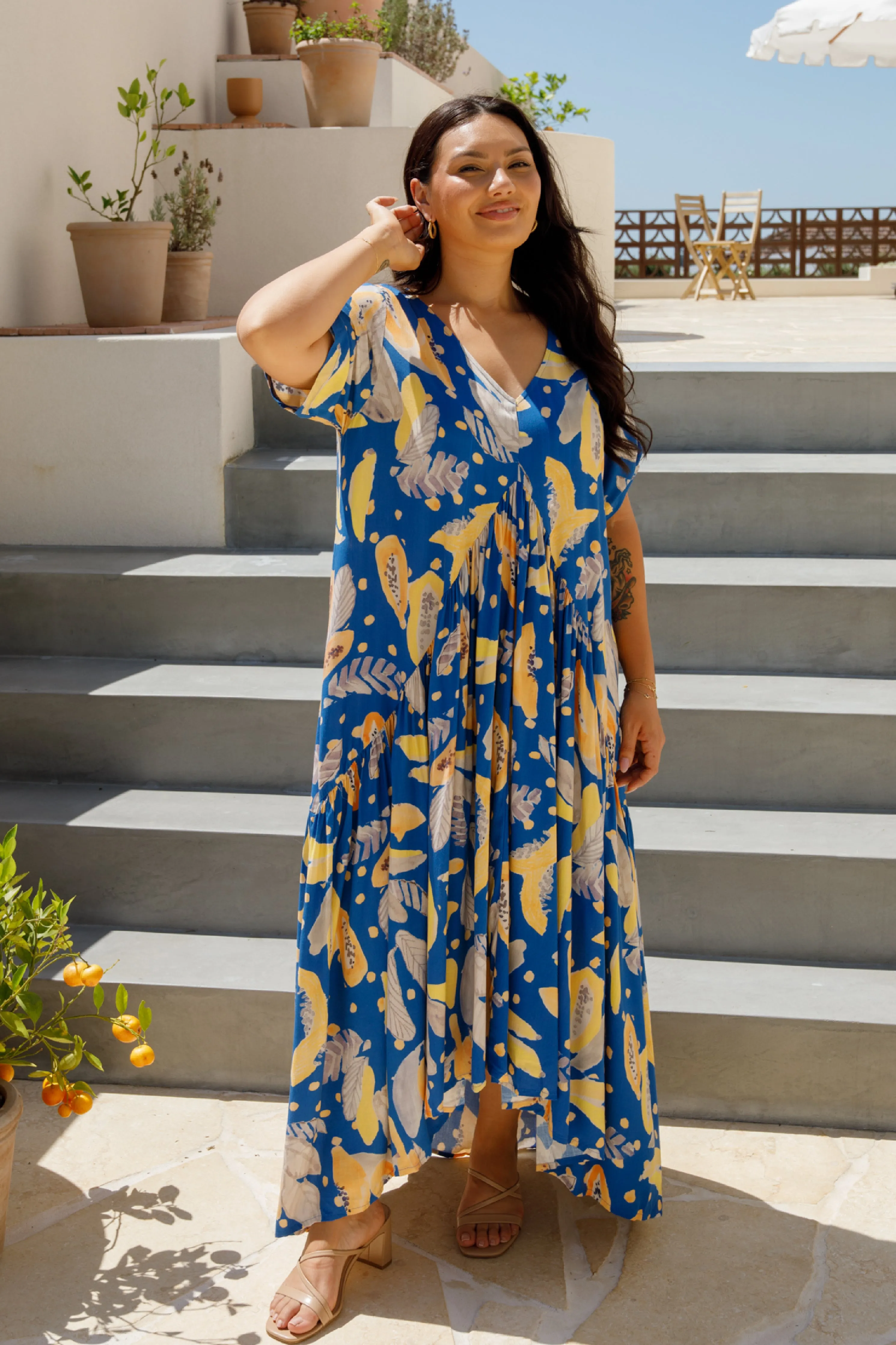 Peak Maxi Dress | Blue Fruit Punch