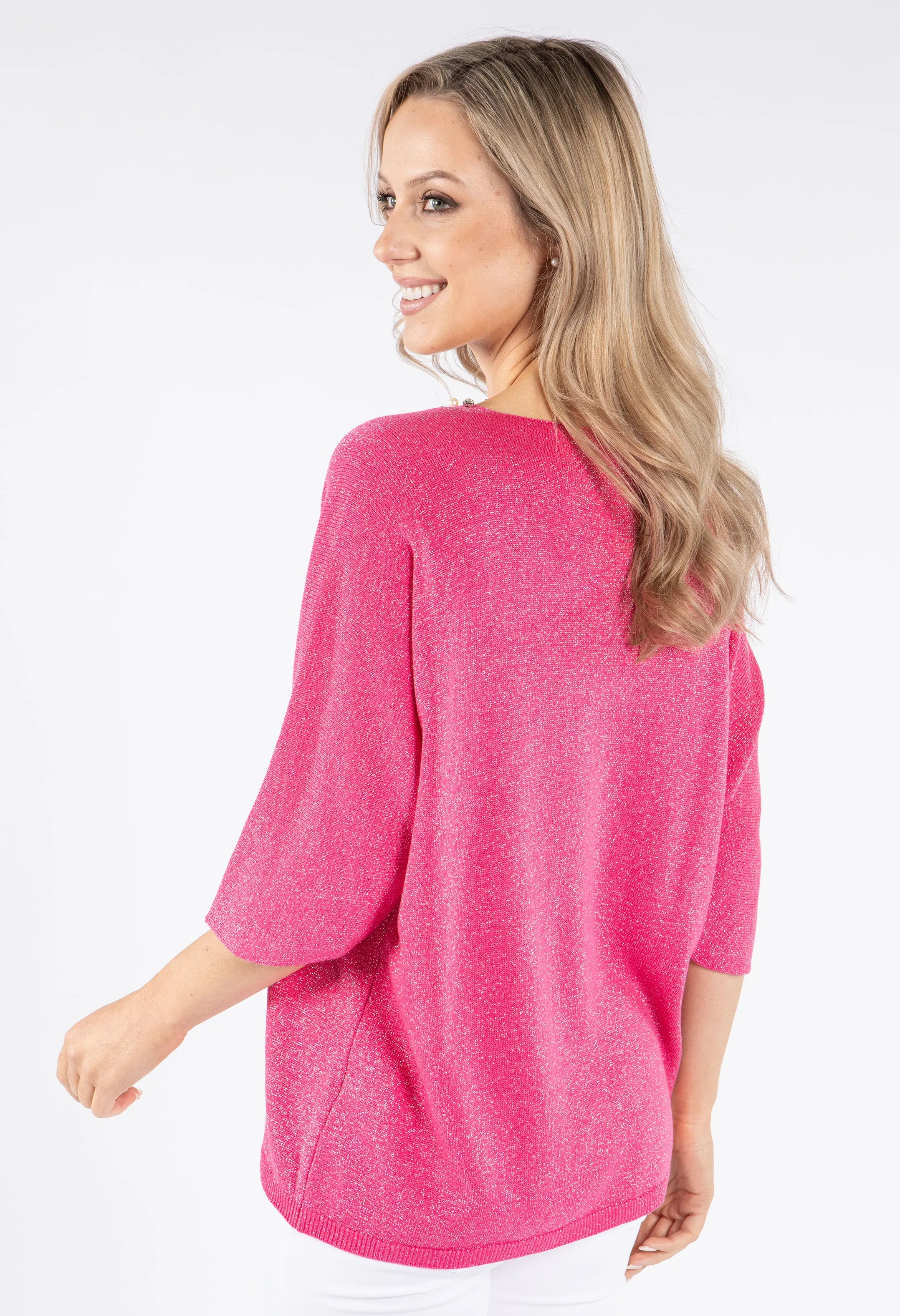 Pearl & Diamond Lurex Knit Top