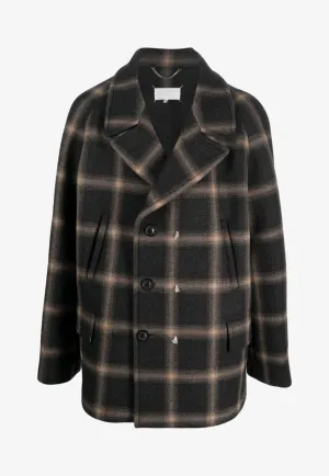 Pendleton Checked Double-Breasted Coat