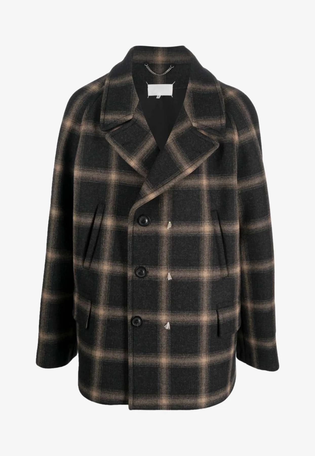 Pendleton Checked Double-Breasted Coat