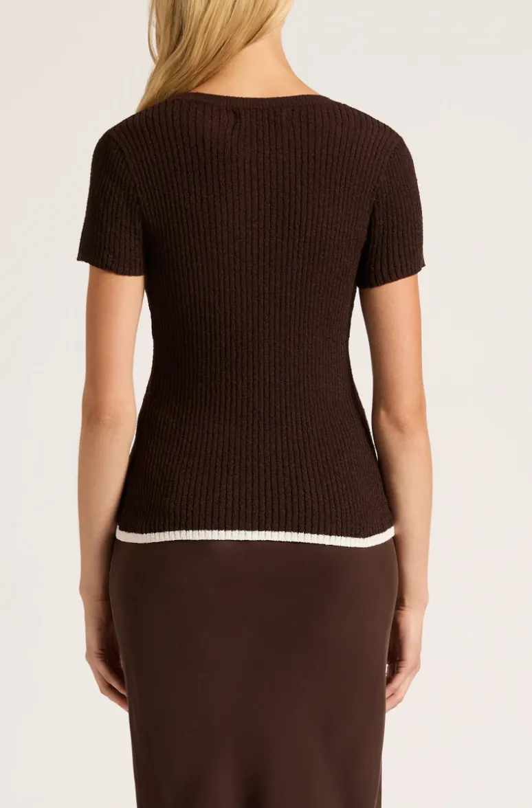 Perez Knit Top Raisin