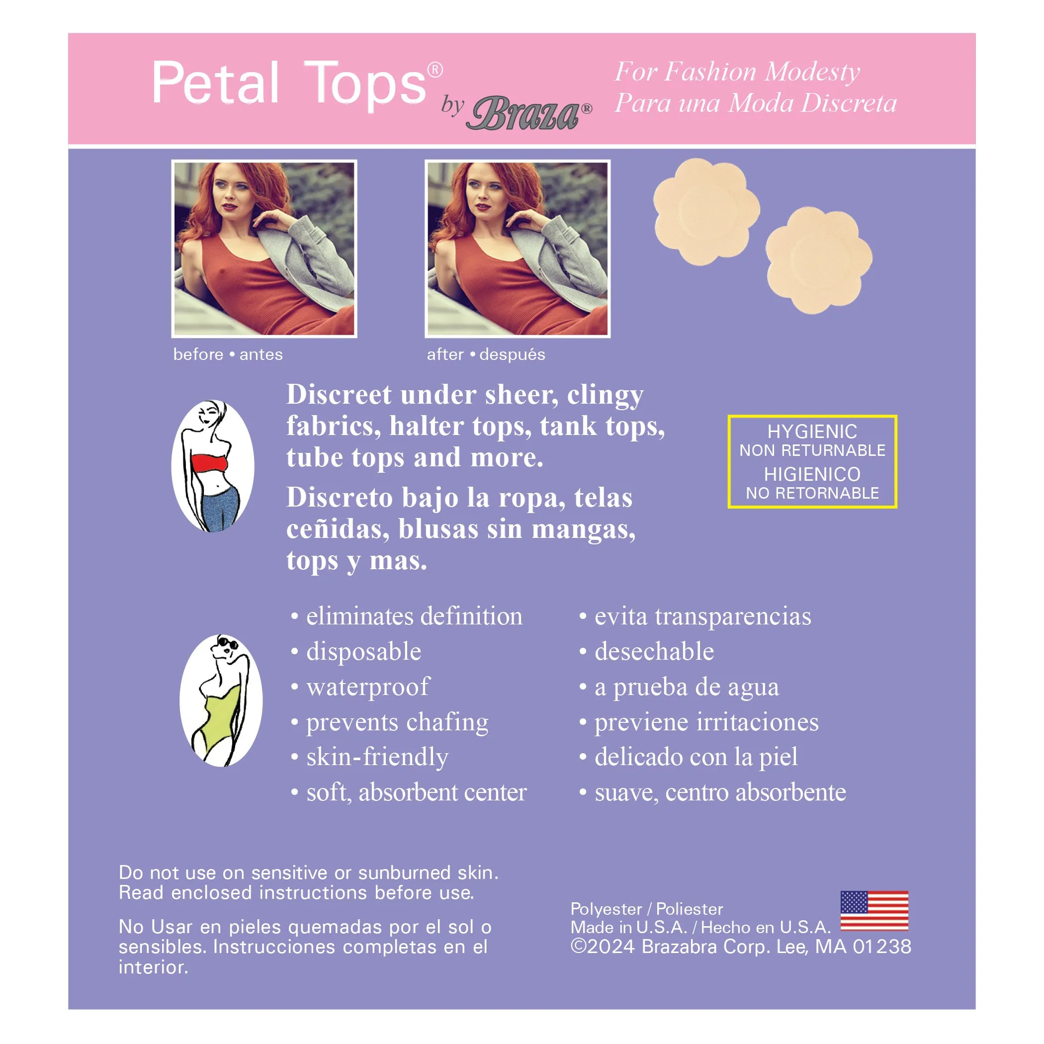 PETAL TOPS DISPOSABLE