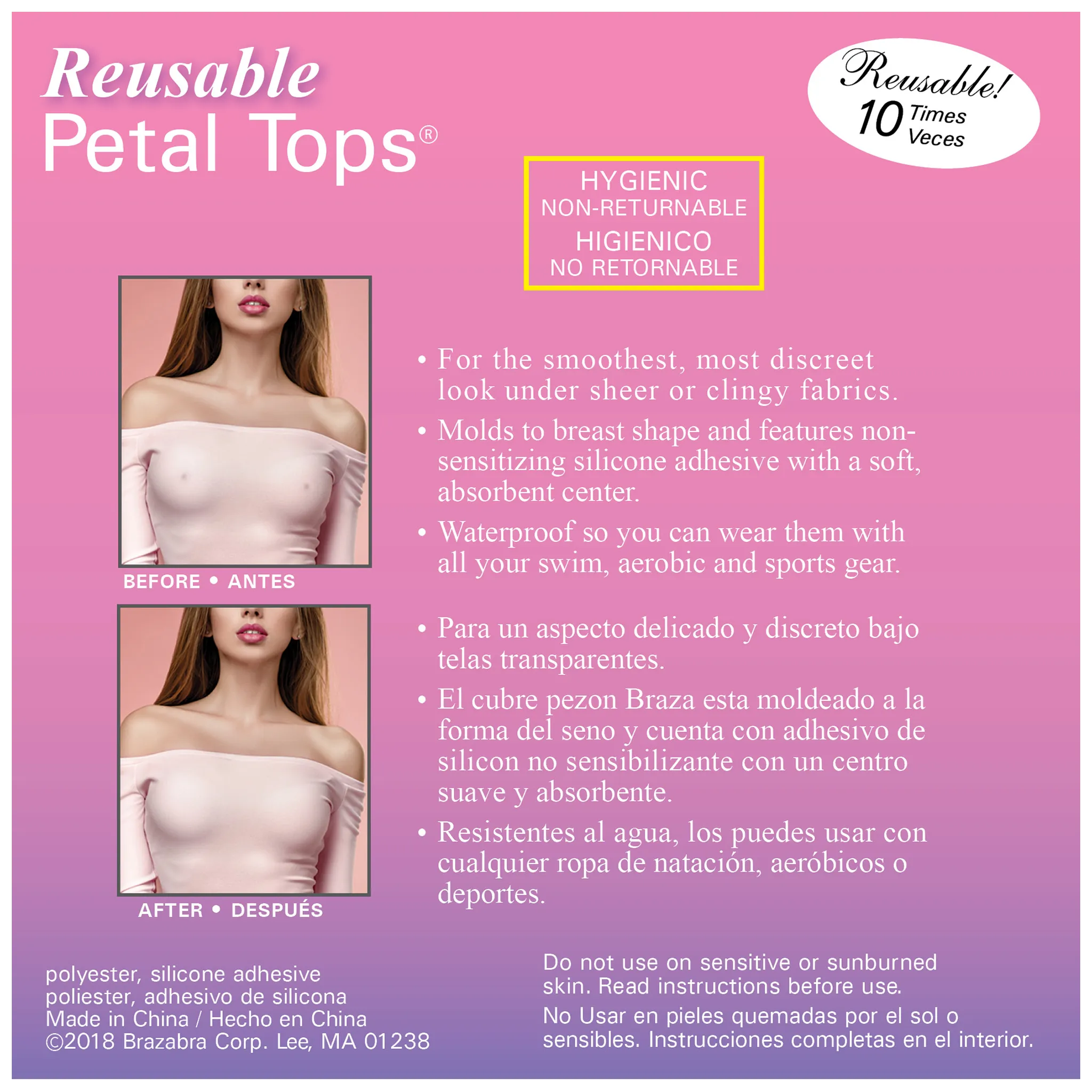 PETAL TOPS REUSABLE