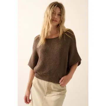 Pointelle Knit Sweater