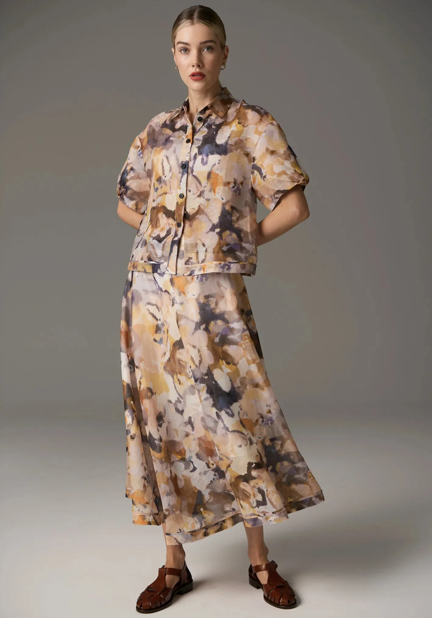 Pol Clothing -  Collage Camp Shirt - Collage Print