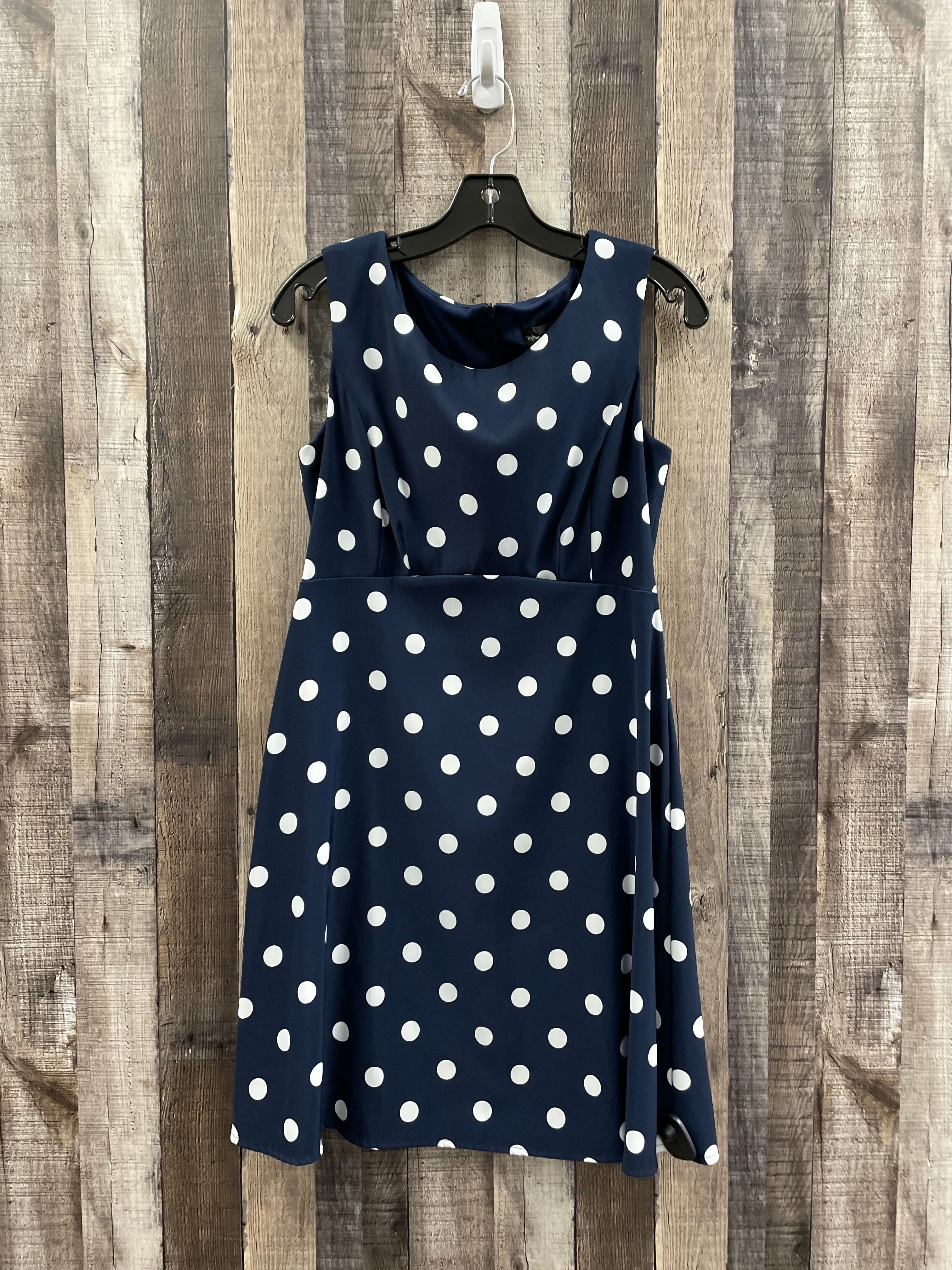 Polkadot Pattern Dress Casual Short Connected Apparel, Size Petite  M