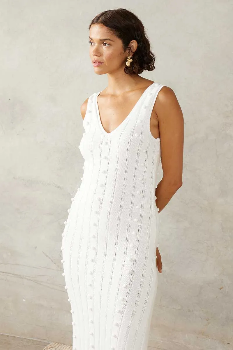 Pom Pom Knit Dress