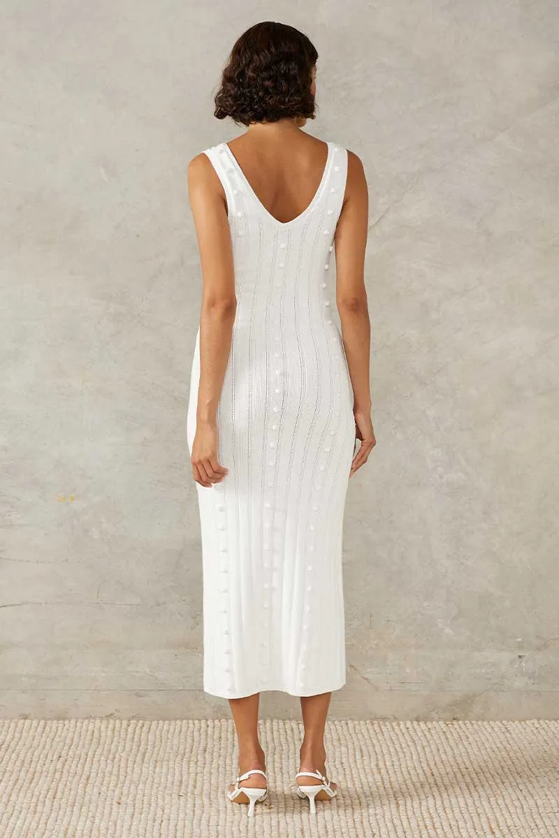 Pom Pom Knit Dress