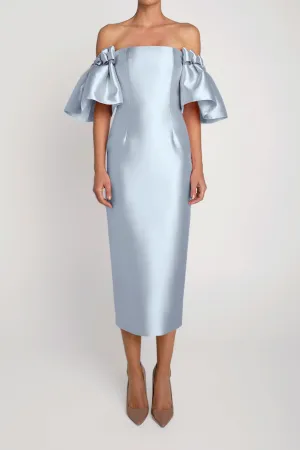 Poppy Silk and Wool Midi Dress