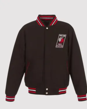 Portland Trail Blazers Black Varsity Jacket