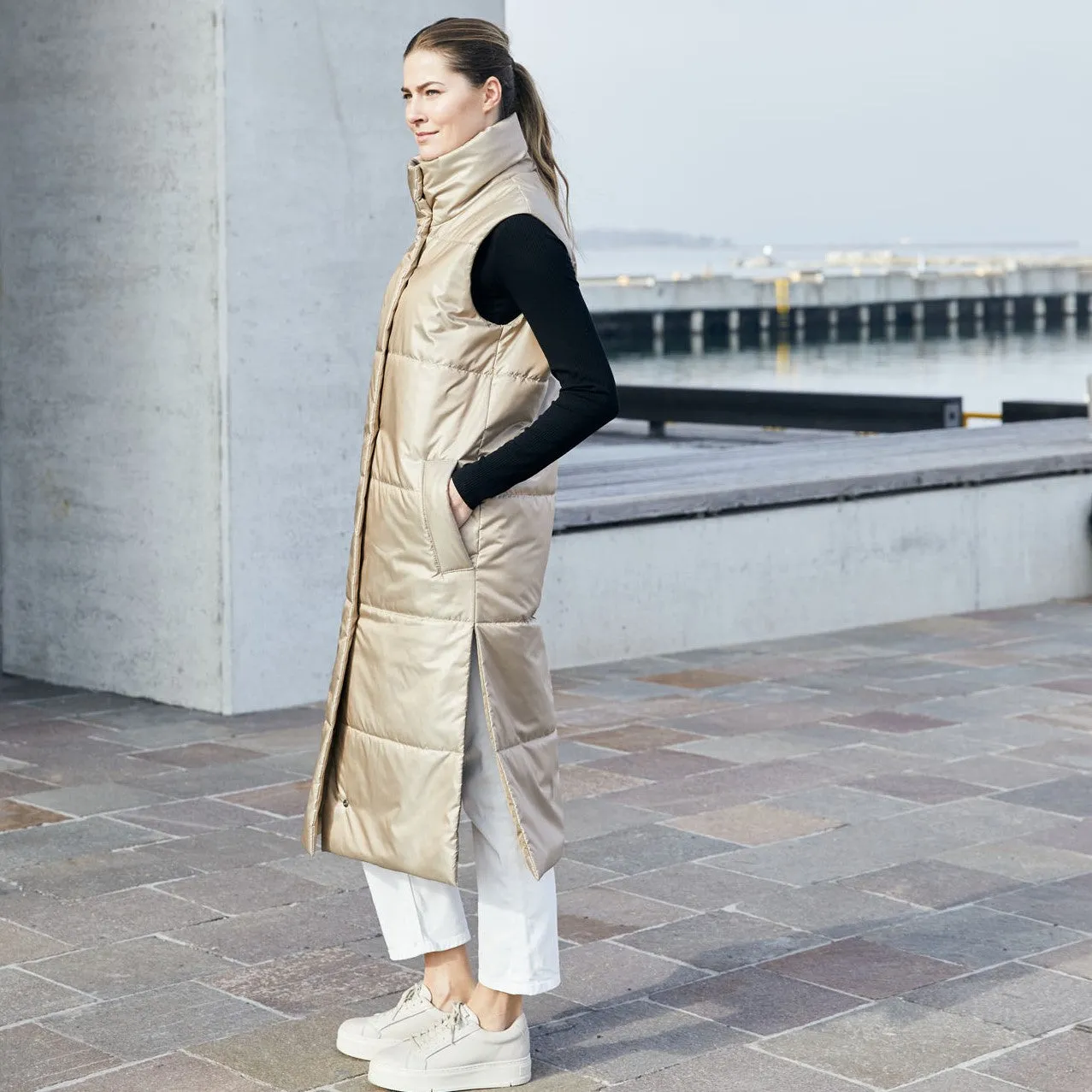 PUFFER VEST, LONG