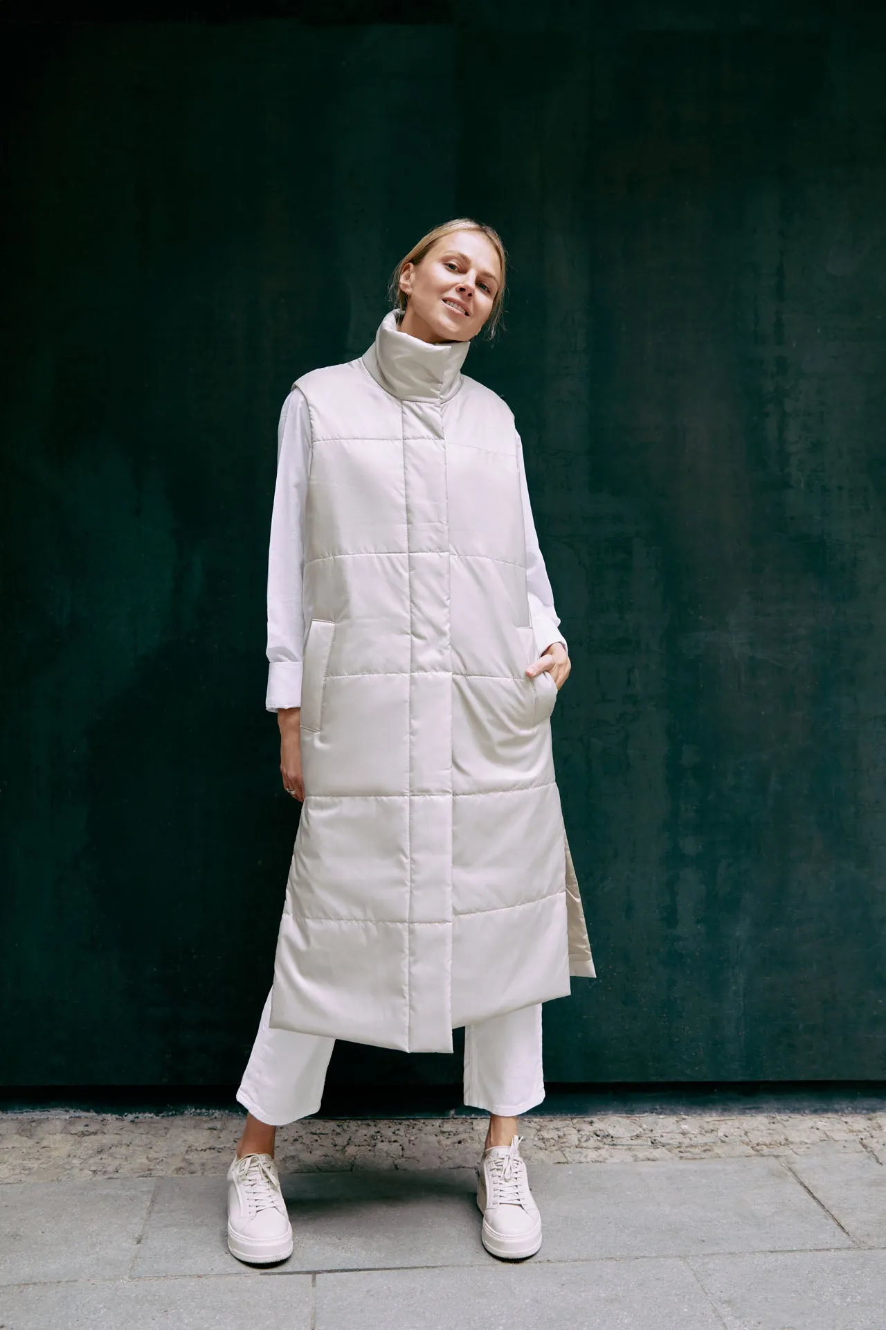 PUFFER VEST, LONG