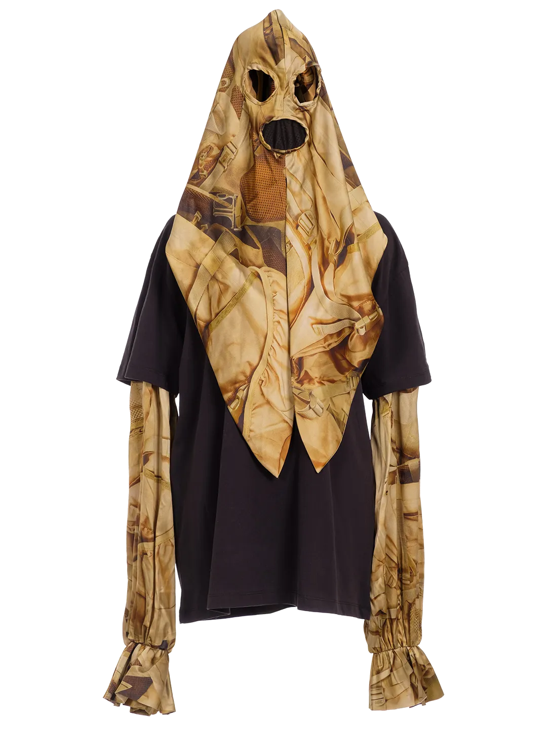 Pussy Bow Hoodie Goggle Blouse