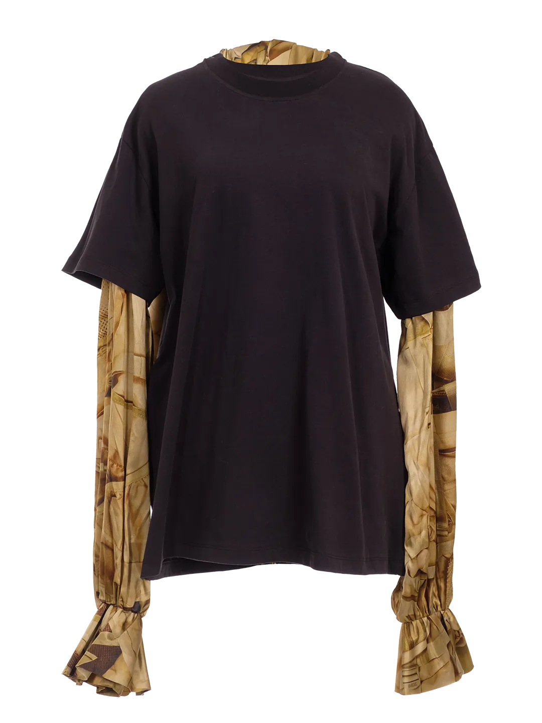 Pussy Bow Hoodie Goggle Blouse